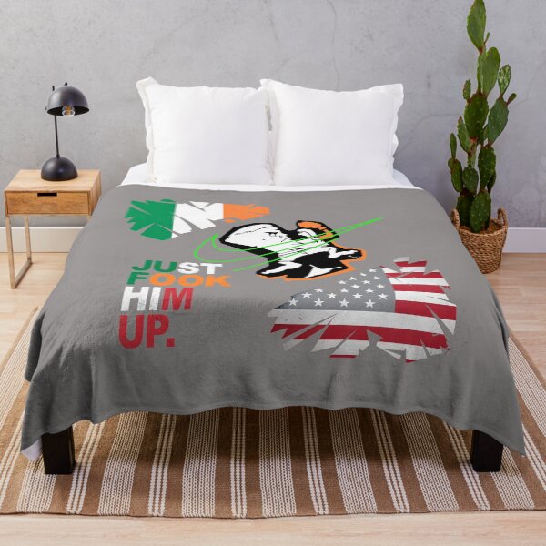 Item preview, JUST FOOK HIM UP Irish American Fight Swoosh-24 designed and sold by DustinMeurer.