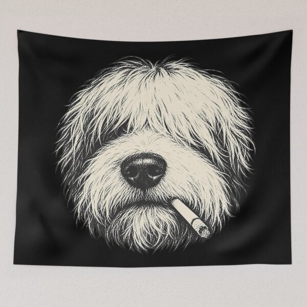 Item preview, Funny Old English Sheepdog designed and sold by Eddiepublic.