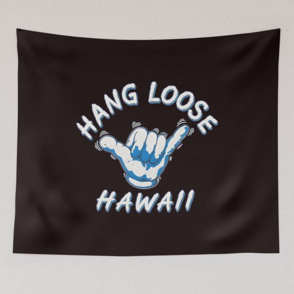 Item preview, Hang Loose Hawaii Shaka Retro Beach Vibes designed and sold by ThresholdBlue.