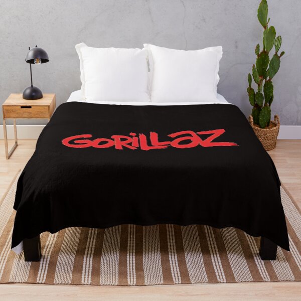 Item preview, Gorillaz Band Logo Red Brush Stroke designed and sold by OddCanvasArt.