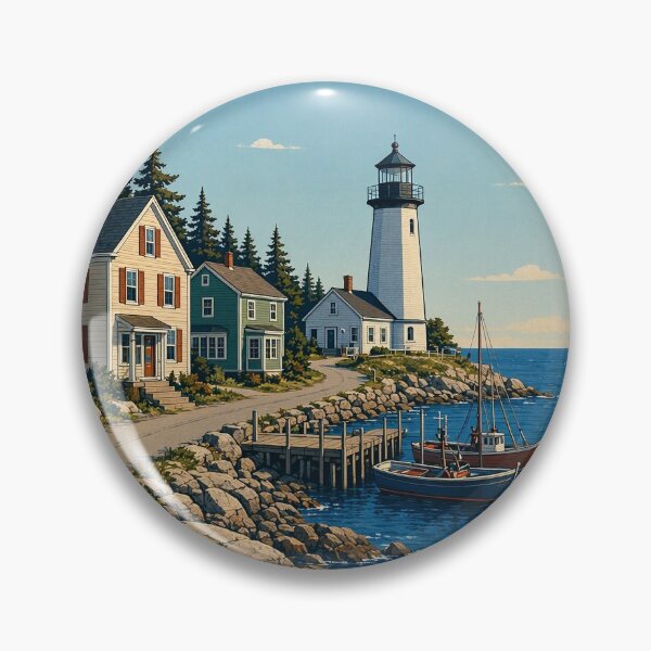 Item preview, Cabot Cove, Maine Travel Poster designed and sold by Cabot Cove Maine.