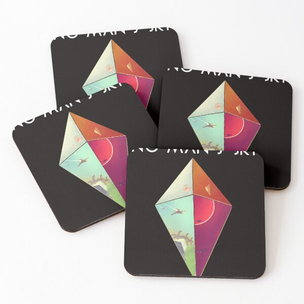 Item preview, NO MAN'S SKY Geometric Landscape  designed and sold by OddCanvasArt.