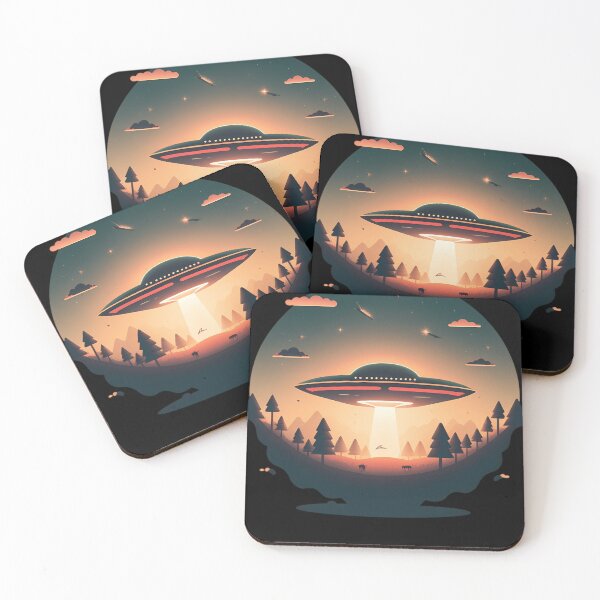 Item preview, Saucer Emitting Beam Light Above designed and sold by Mojben.