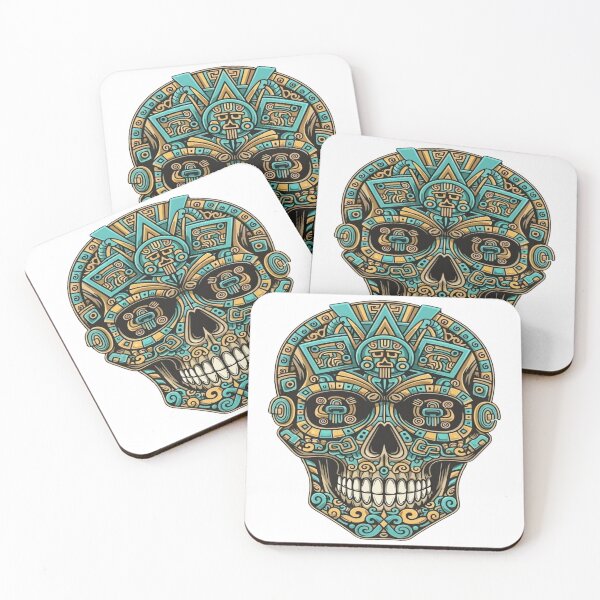 Item preview, aztec skull designed and sold by pksart1.