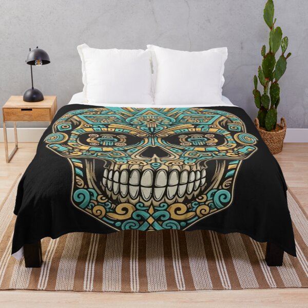 Item preview, aztec skull designed and sold by pksart1.