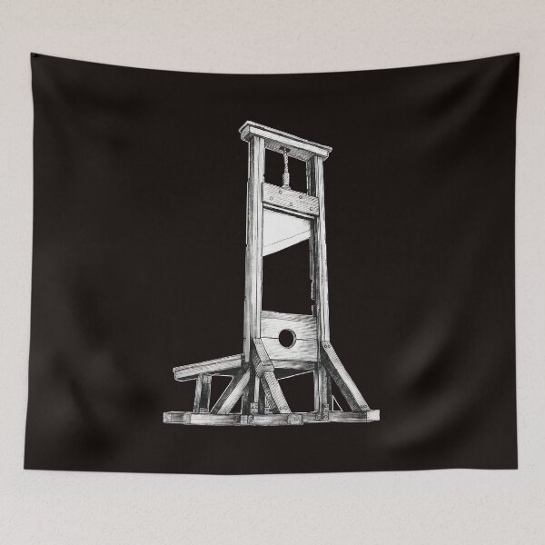 Item preview, Historical Guillotine Line Art  designed and sold by VeiledEcho.