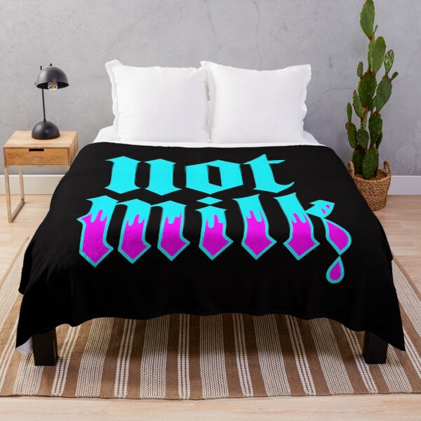 Item preview, HOT MILK Dripping Gothic Font Cyan Pink designed and sold by Fractured-Muse.