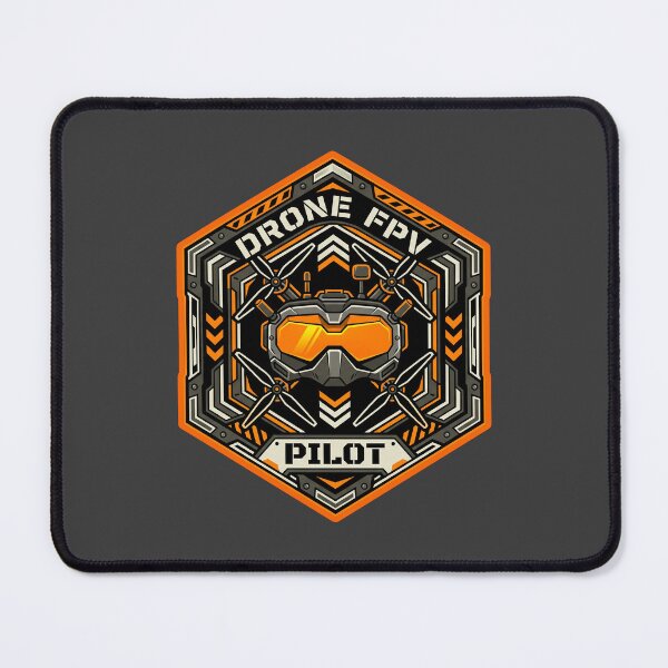Item preview, FPV Drone Pilot Hexagon Badge Orange Tactical Emblem Graphic    designed and sold by KiwiRider.