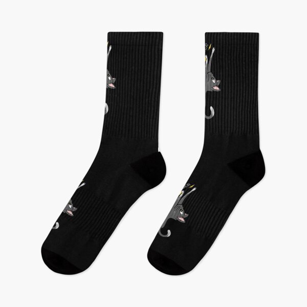Item preview, Overhang climbing black kitten designed and sold by Rain Ant.
