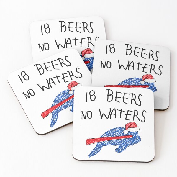 Item preview, Bills Mafia  Beers No Waters Santa Hat Christmas Scribble Funny designed and sold by PabloHaney.