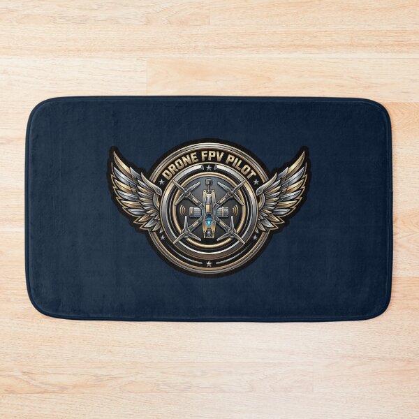 Item preview, Drone FPV Pilot Golden Wings Quadcopter Military Emblem Graphic    designed and sold by KiwiRider.