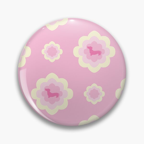 Item preview, Delightful Dachshunds in pink and yellow designed and sold by Quiet Waters Design.