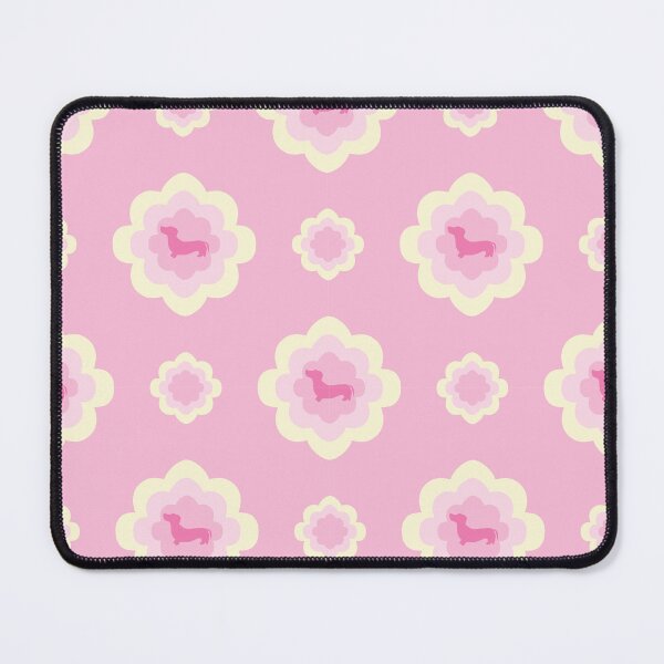 Item preview, Delightful Dachshunds in pink and yellow designed and sold by Quiet Waters Design.