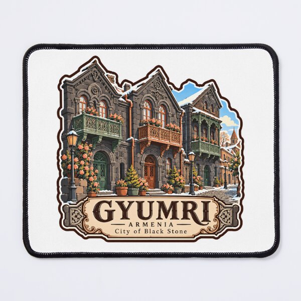 Item preview, Gyumri Armenia City Of Black Stone Travel Souvenir Armenian Heritage designed and sold by NightGlyph.