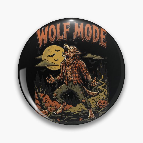 Item preview, Vintage Wolf Mode Howling In Front Of Werewolf Castle designed and sold by Viinde.