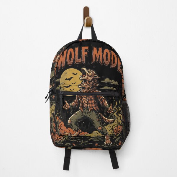 Item preview, Vintage Wolf Mode Howling In Front Of Werewolf Castle designed and sold by Viinde.