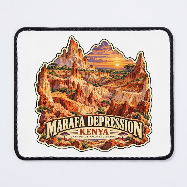 Item preview, Marafa Depression Kenya Canyon Of Colored Sands African Travel Explorer designed and sold by NightGlyph.