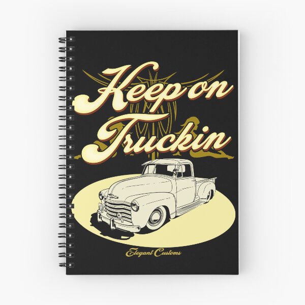 Item preview, 1949 to 1953 Step Side Truck Thriftmaster with text Keep on Truckin - Lowrider, Kustom, Hot Rod, Muscle Car designed and sold by Elegant Customs.
