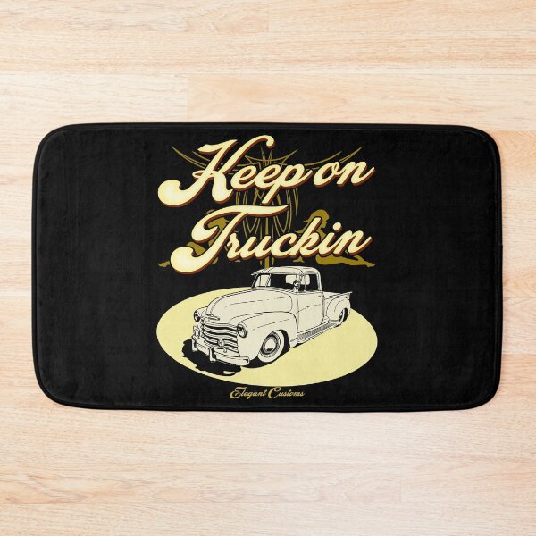 Item preview, 1949 to 1953 Step Side Truck Thriftmaster with text Keep on Truckin - Lowrider, Kustom, Hot Rod, Muscle Car designed and sold by Elegant Customs.