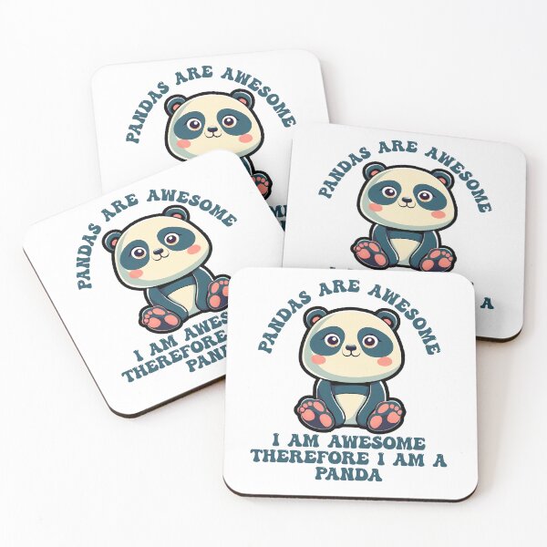Item preview, PANDAS ARE AWESOME, I AM AWESOME THEREFORE I AM A PANDA designed and sold by aponwao.