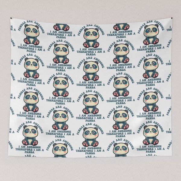 Item preview, PANDAS ARE AWESOME, I AM AWESOME THEREFORE I AM A PANDA designed and sold by aponwao.