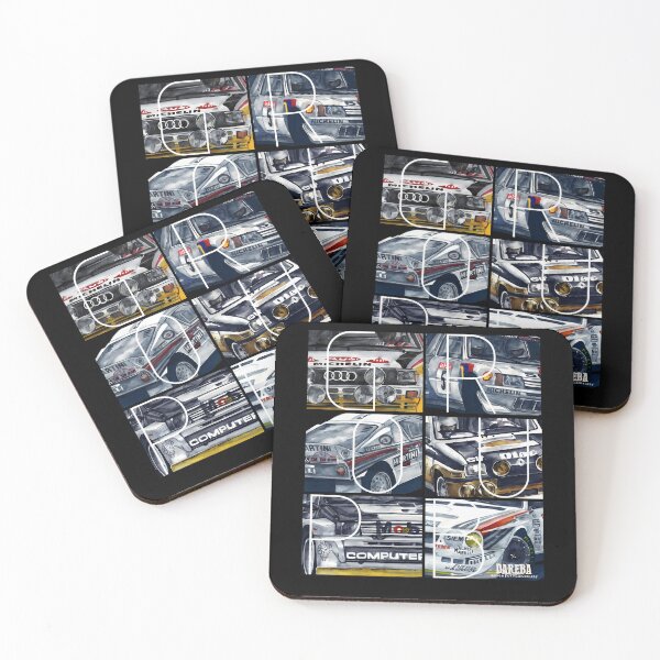 Item preview, Grid Layout Collage Of Rally Car Front Views designed and sold by JanieBinggeli.