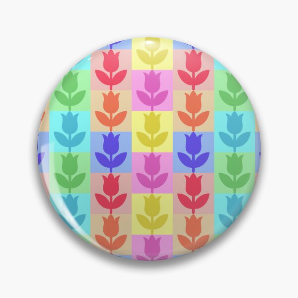 Item preview, Colorful Tulip Seamless Pattern, Retro Floral Digital Paper for Fabric and Wallpaper designed and sold by AnnavelleStudio.