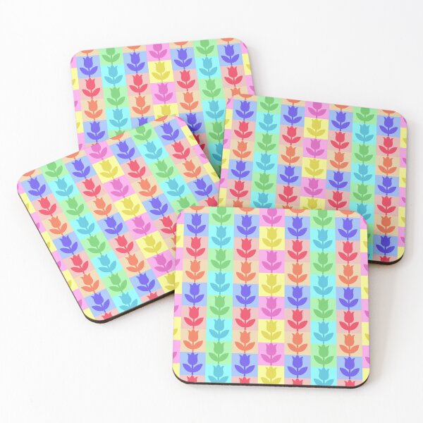 Item preview, Colorful Tulip Seamless Pattern, Retro Floral Digital Paper for Fabric and Wallpaper designed and sold by AnnavelleStudio.