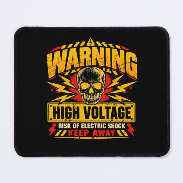 Item preview, Warning High Voltage Risk Of Electric Shock Keep Away Electrician Lineman Electrical Worker designed and sold by JonesFlora2025.