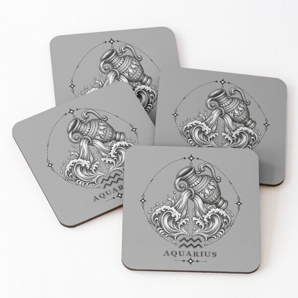 Item preview, Aquarius Water Bearer Zodiac Art designed and sold by TY-Cat-Tees.