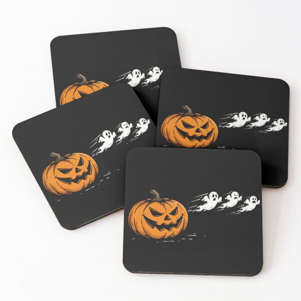 Item preview, Retro Halloween Pumpkin and Three Funny Ghosts  designed and sold by Zizo-DR44.