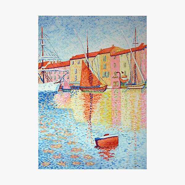 Red Buoy, Study of Paul Signac. Photographic Print