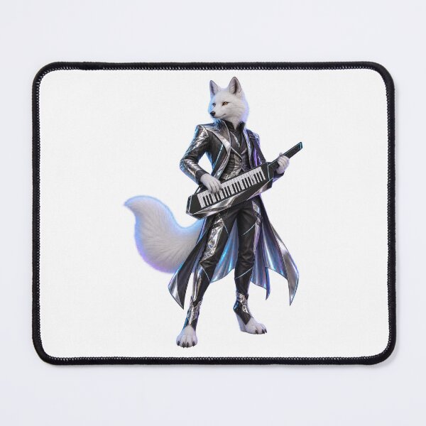 Item preview, Arctic Fox Keytarist in Chrome and Neon designed and sold by Mono.fi Studios.