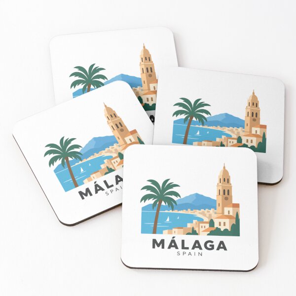 Item preview, Málaga Spain City Travel Tourist Souvenir designed and sold by Simsimah26Parks.