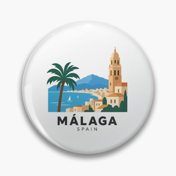 Item preview, Málaga Spain City Travel Tourist Souvenir designed and sold by Simsimah26Parks.