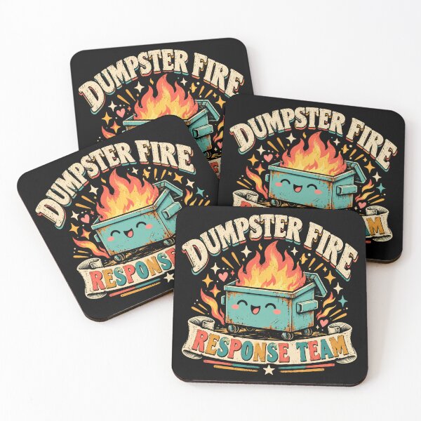 Item preview, Dumpster Fire Response Team Funny Sarcasm Chaos Problem Solver designed and sold by JonesFlora2025.