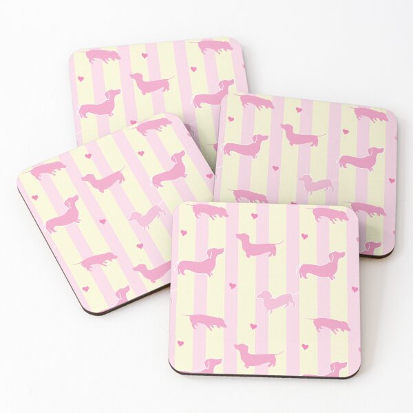 Item preview, Delightful Dachshunds in stripes designed and sold by Quiet Waters Design.