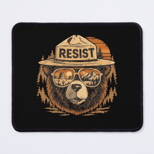 Item preview, Resist Environmental Activism Conservation Bear designed and sold by JonesFlora2025.