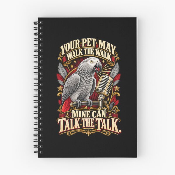 Item preview, My African Grey Can Talk the Talk designed and sold by Knightzoro Studio.