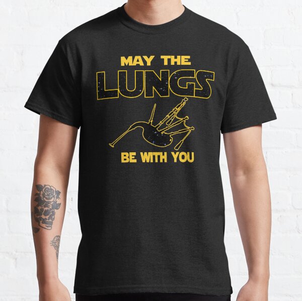 Item preview, Bagpipes T shirt - May The Lungs Be With You  designed and sold by funnyguy.