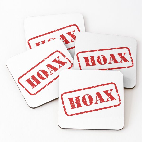 Item preview, Hoax Red Rubber Stamp Graphic designed and sold by THP Creative.