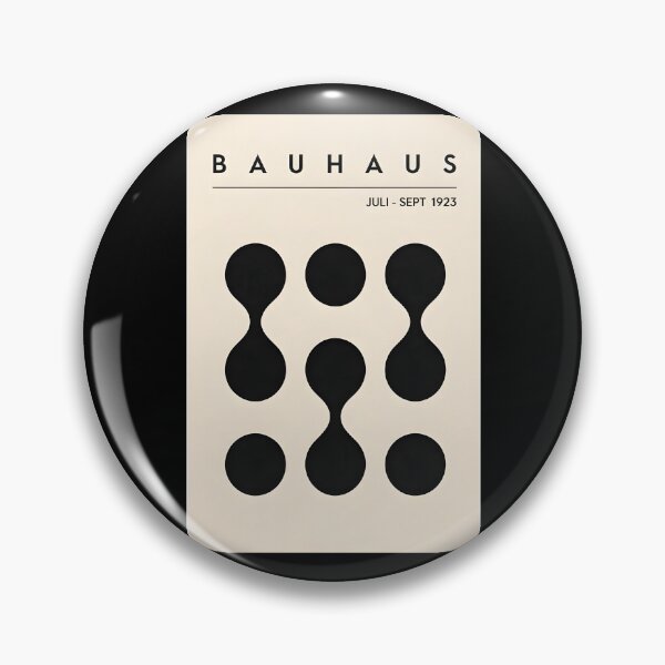 Item preview, Bauhaus Exhibition Poster 1923, Abstract Geometric Black Shapes Art Print, Modern Minimalist Wall Decor designed and sold by MorningJoco.