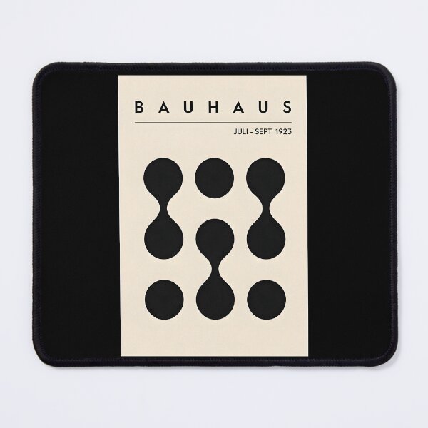 Item preview, Bauhaus Exhibition Poster 1923, Abstract Geometric Black Shapes Art Print, Modern Minimalist Wall Decor designed and sold by MorningJoco.