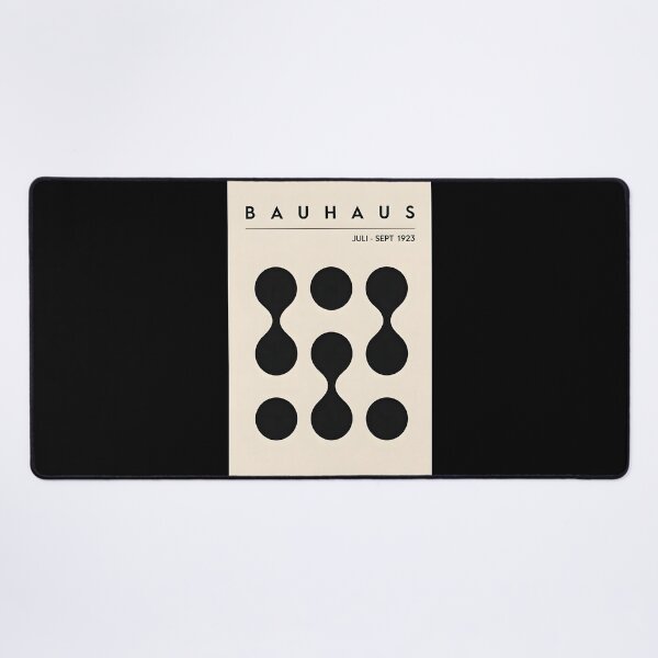 Item preview, Bauhaus Exhibition Poster 1923, Abstract Geometric Black Shapes Art Print, Modern Minimalist Wall Decor designed and sold by MorningJoco.