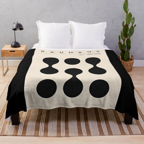 Item preview, Bauhaus Exhibition Poster 1923, Abstract Geometric Black Shapes Art Print, Modern Minimalist Wall Decor designed and sold by MorningJoco.