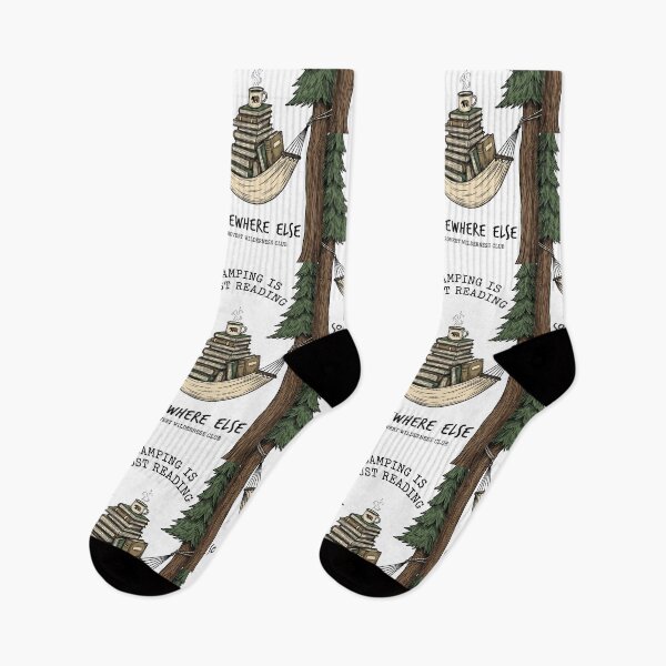 Item preview, Introvert Wilderness Club Design – Camping Is Reading Art designed and sold by Luminari Creations.