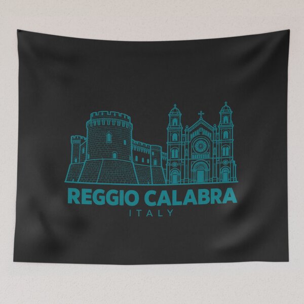 Item preview, Reggio Calabria Italy Line Art Landmark Poster designed and sold by CMYKStudio.