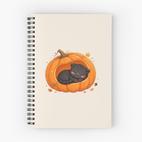 Item preview, Cozy Black Cat in a Pumpkin designed and sold by Sweet Blob Co.