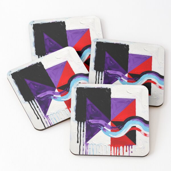 Item preview, fluid fracture colorful geometric abstract design designed and sold by SmashingDeals.