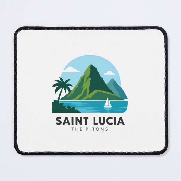 Item preview, Saint Lucia The Pitons Caribbean Island Travel Vacation Destination designed and sold by Simsimah26Parks.